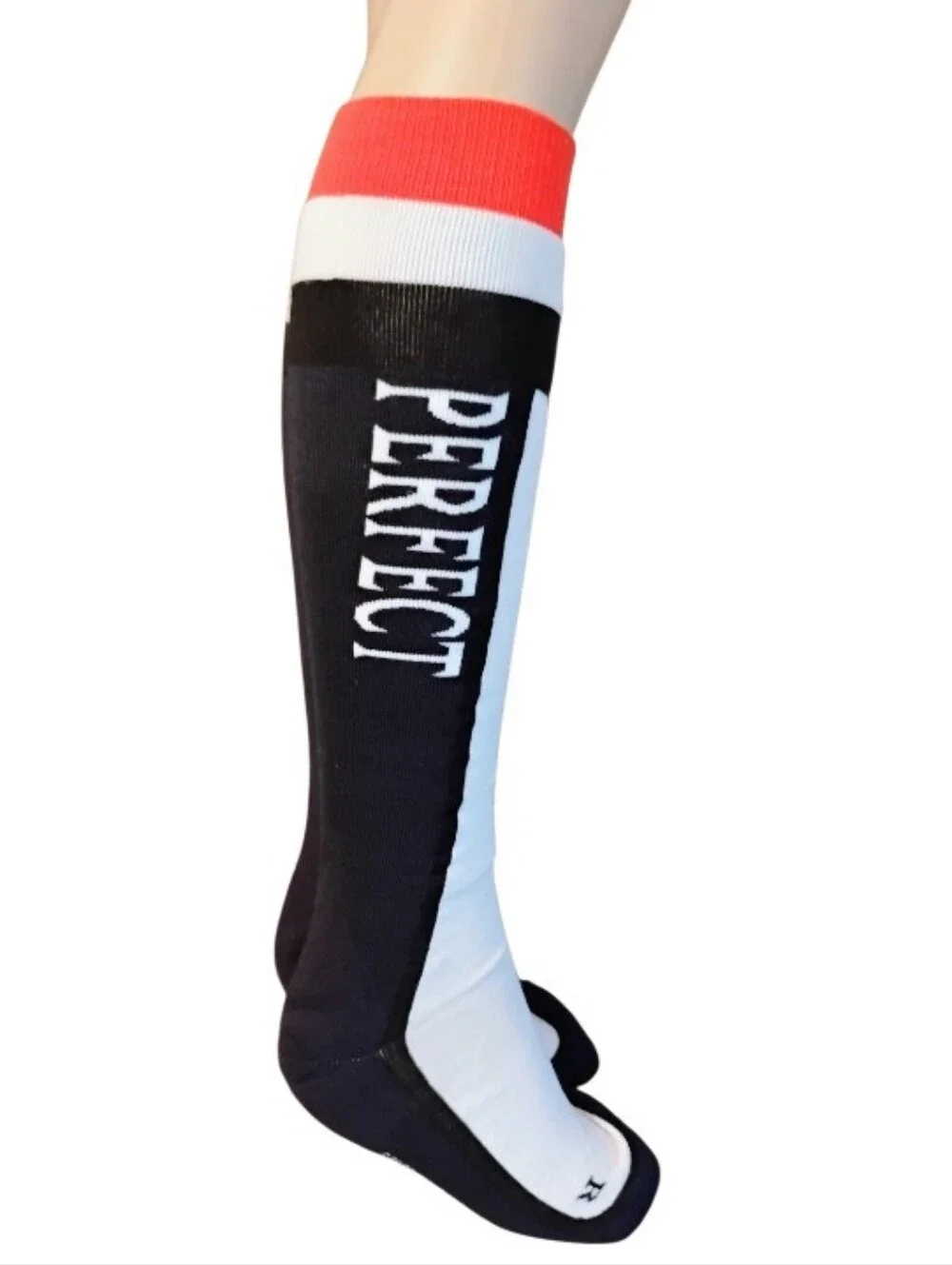 Perfect Moment Set Red, White & Black Patterned Headband, With Socks